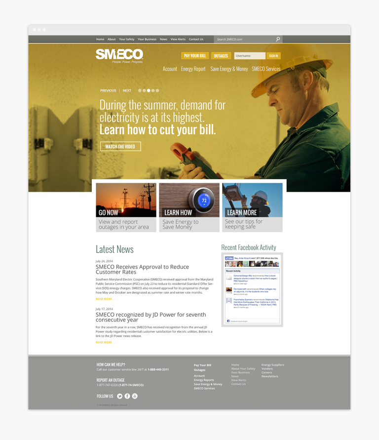 SMECO website design